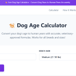 Dog Age Calculator