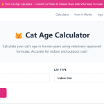 Cat Age Calculator