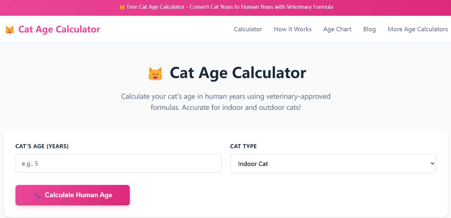 cat years to human years